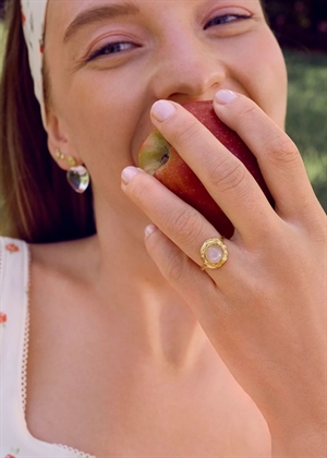 Zahra ring Forgyldt Maanesten 